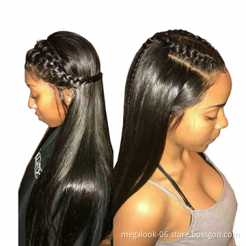 Megalook Transparent Human Hair Wigs,Wholesale Hd Full Swiss Lace Human Hair Wigs, Brazilian 30 Inch Human Hair Wigs